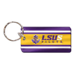 LSU Shreveport Pilots Keychain Rectangle