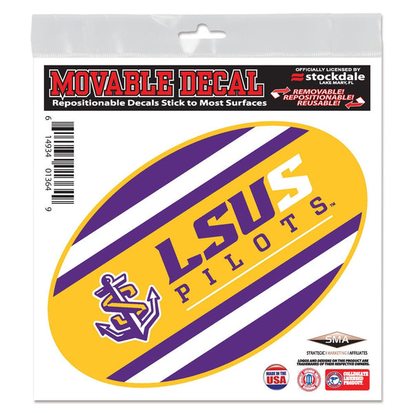LSU Shreveport Pilots STRIPES All Surface Decal 6" x 6"