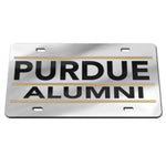 Wholesale-Purdue Boilermakers SILVER W/ BLACK LETTERS Acrylic Classic License Plates