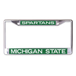 Wholesale-Michigan State Spartans Lic Plt Frame S/L Printed