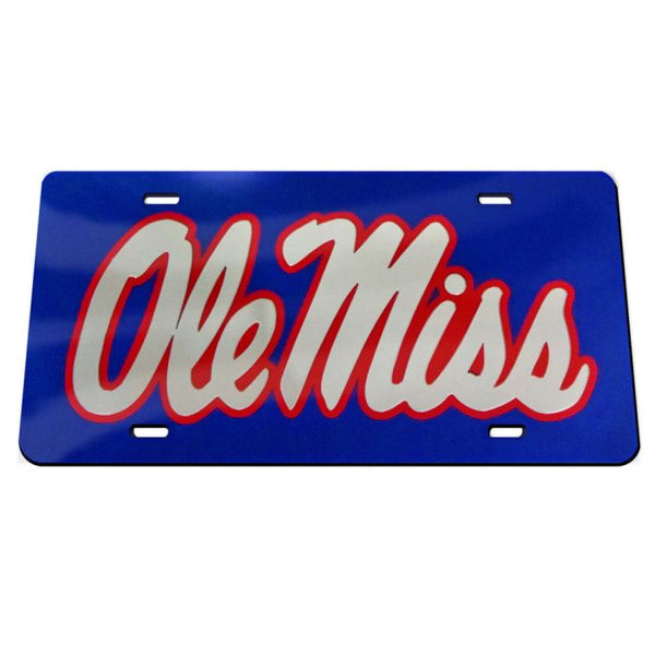 Wholesale-Ole Miss Rebels Acrylic Classic License Plates