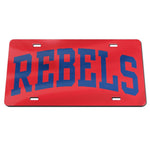 Wholesale-Ole Miss Rebels Acrylic Classic License Plates