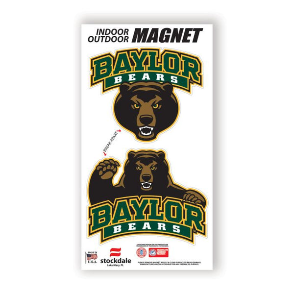 Wholesale-Baylor Bears Outdoor Magnets 6" x 12"