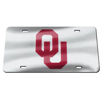 Wholesale-Oklahoma Sooners Mirror bkg Acrylic Classic License Plates