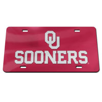 Wholesale-Oklahoma Sooners Specialty Acrylic License Plate