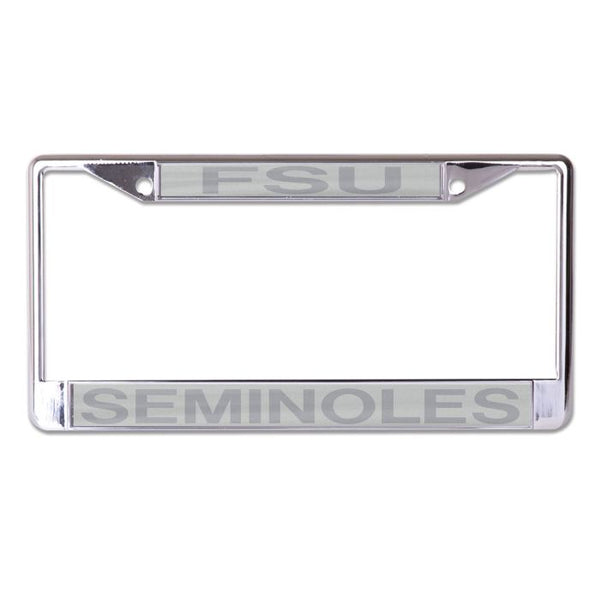 Wholesale-Florida State Seminoles FROSTED Lic Plt Frame S/L Printed