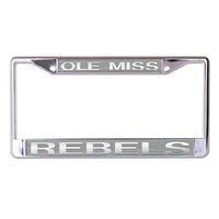 Wholesale-Ole Miss Rebels FROSTED Lic Plt Frame S/S Printed