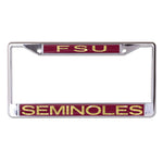 Wholesale-Florida State Seminoles Lic Plt Frame S/L Printed