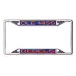 Wholesale-Ole Miss Rebels GLITTER LETTERS Lic Plt Frame S/S Printed