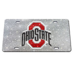 Wholesale-Ohio State Buckeyes GLITTER Specialty Acrylic License Plate