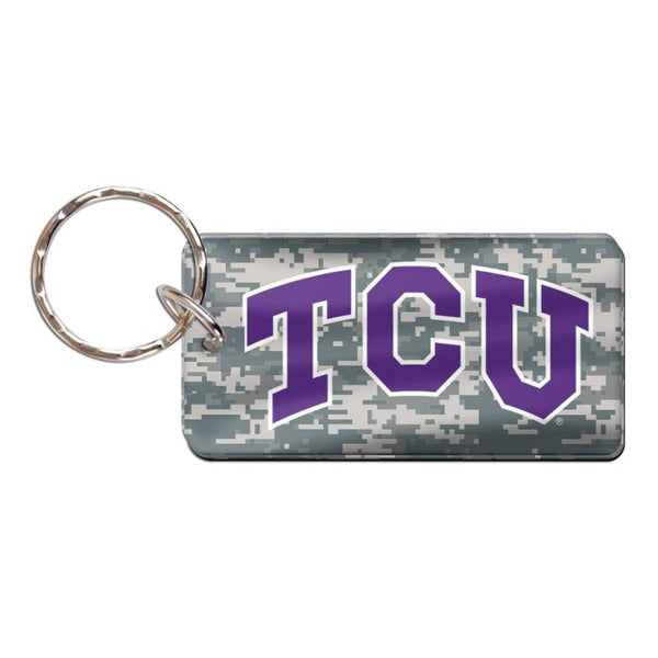 Wholesale-TCU Horned Frogs CAMO Keychain Rectangle