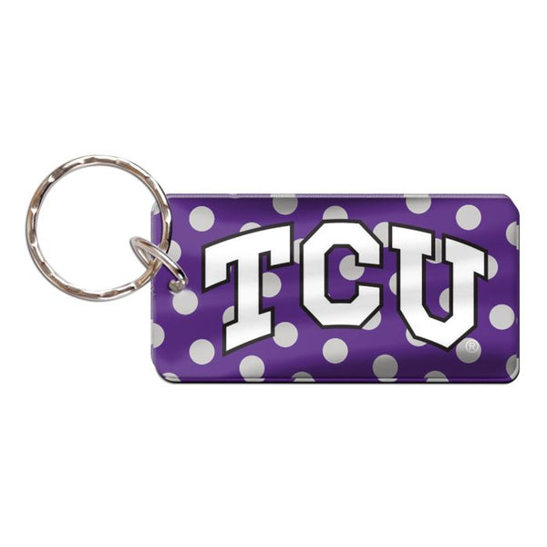 Wholesale-TCU Horned Frogs Keychain Rectangle