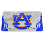 Wholesale-Auburn Tigers GLITTER LOGO Acrylic Classic License Plates