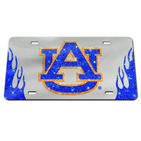 Wholesale-Auburn Tigers GLITTER LOGO Acrylic Classic License Plates