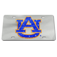 Wholesale-Auburn Tigers GLITTER LOGO Acrylic Classic License Plates