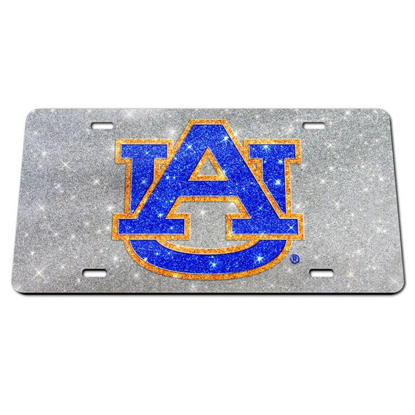 Wholesale-Auburn Tigers GLITTER Acrylic Classic License Plates