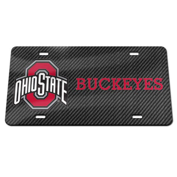 Wholesale-Ohio State Buckeyes CARBON/BUCKEYES Specialty Acrylic License Plate