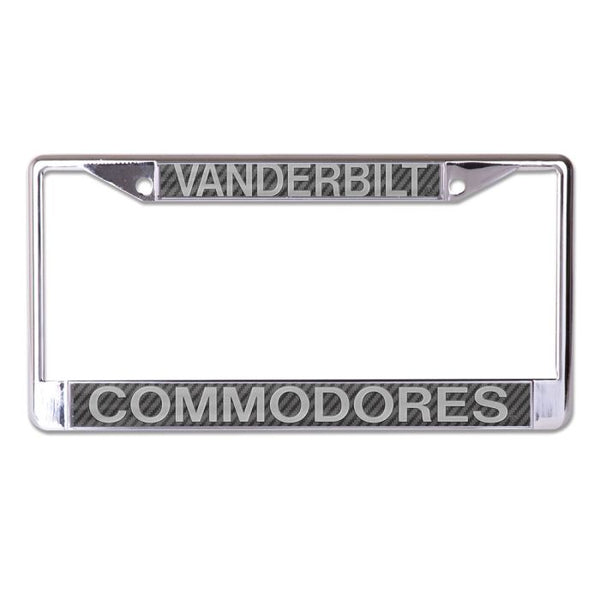 Wholesale-Vanderbilt Commodores CARBON Lic Plt Frame S/L Printed