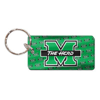 Marshall Thundering Herd Keychain Rectangle