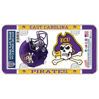 Wholesale-East Carolina Pirates Lic Plt Frame Metal Thin Rim Value