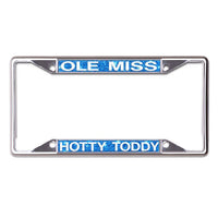 Wholesale-Ole Miss Rebels GLITTER BACKGROUND Lic Plt Frame S/S Printed