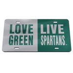 Wholesale-Michigan State Spartans Acrylic Classic License Plates