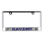 Baltimore Ravens Lic Plate Frame B/O Printed