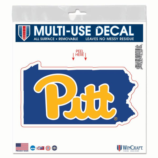 Wholesale-Pittsburgh Panthers STATE SHAPE All Surface Decal 6" x 6"