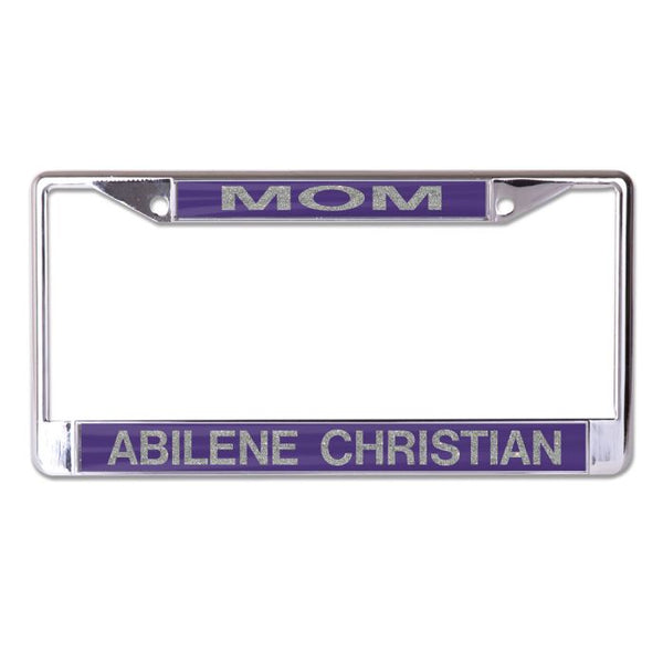 Wholesale-Abilene Christian Wildcats GLITTER LETTERS Lic Plt Frame S/L Printed