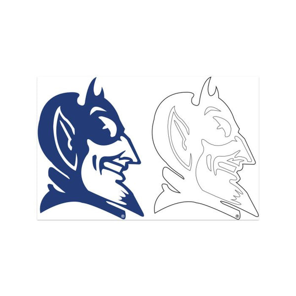 Wholesale-Duke Blue Devils Foiled Window Decals 4" x 7"