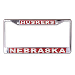 Wholesale-Nebraska Cornhuskers GLITTER BACKGROUND Lic Plt Frame S/L Printed