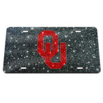 Wholesale-Oklahoma Sooners GLITTER Specialty Acrylic License Plate