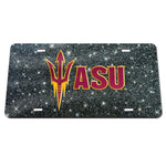 Wholesale-Arizona State Sun Devils GLITTER BACKGROUND Acrylic Classic License Plates