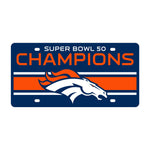 Denver Broncos SUPER BOWL 50 Acrylic Classic License Plates