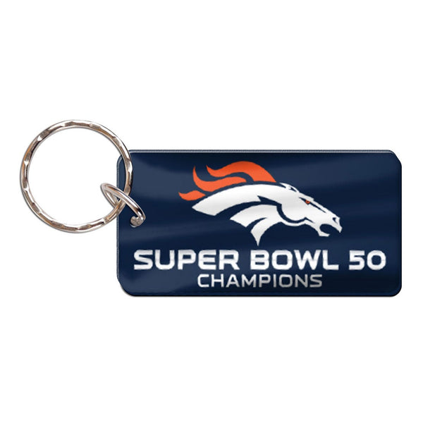 Denver Broncos Keychain Rectangle