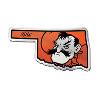 Oklahoma State Cowboys STATE Acrylic Auto Emblem
