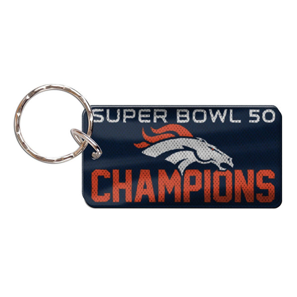 Denver Broncos Keychain Rectangle