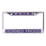 Wholesale-TCU Horned Frogs Lic Plt Frame S/L Printed