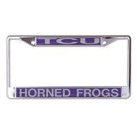 Wholesale-TCU Horned Frogs Lic Plt Frame S/L Printed