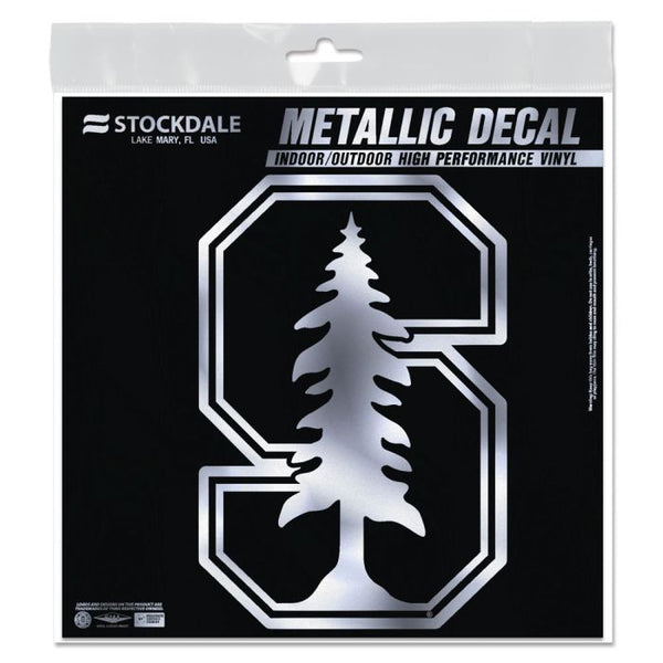 Wholesale-Stanford Cardinal Decal Metallic 6" x 6"