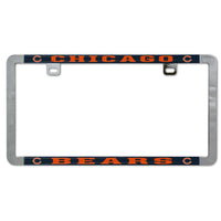 Chicago Bears Metal Lic. Plate Frame Slim