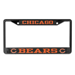 Chicago Bears CARBON Lic Plt Frame S/L Printed