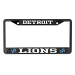 Detroit Lions CARBON Lic Plt Frame S/L Printed