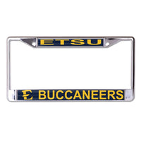 Wholesale-East Tennessee State Buccaneers MEGA Lic Plt Frame S/L Printed