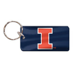Illinois Fighting Illini Keychain Rectangle