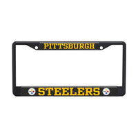 Pittsburgh Steelers CARBON Lic Plt Frame S/L Printed