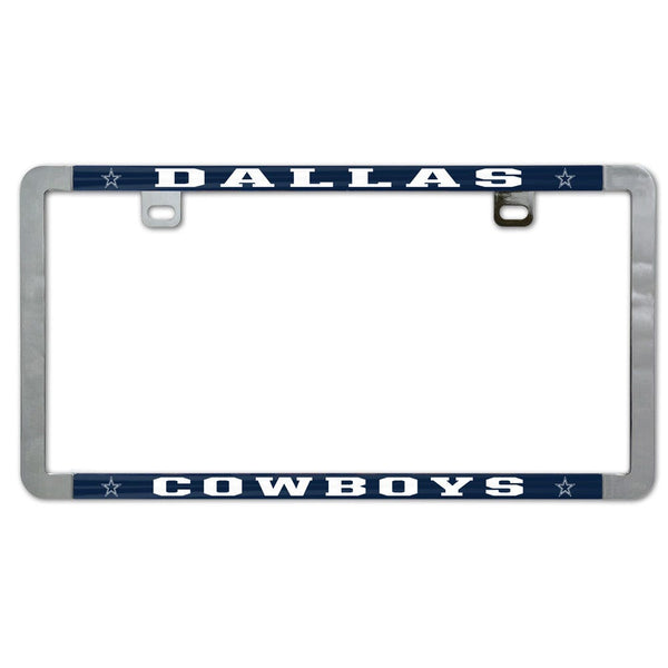 Dallas Cowboys Metal Lic. Plate Frame Slim
