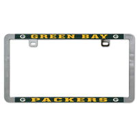 Green Bay Packers Metal Lic. Plate Frame Slim