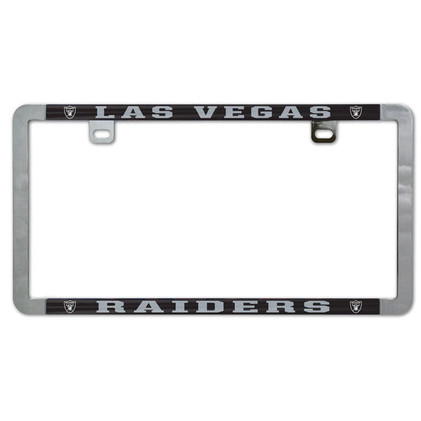 Las Vegas Raiders Metal Lic. Plate Frame Slim
