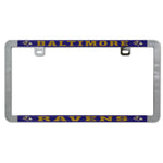 Baltimore Ravens Metal Lic. Plate Frame Slim